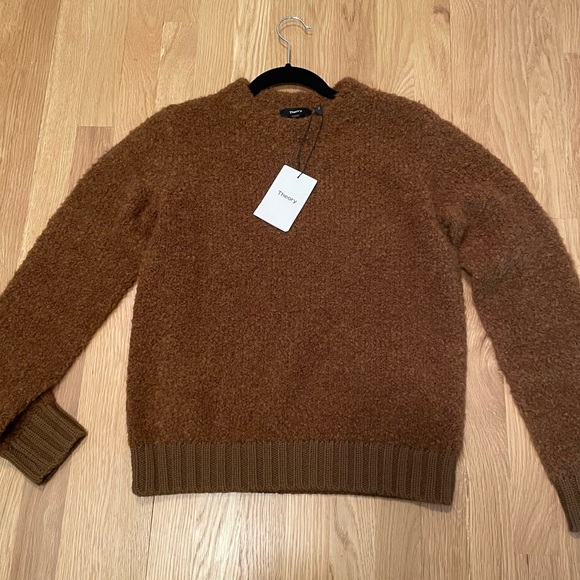 Theory Boucle Combo PO Bright Cocoa Airy Snow L099714R size S - Picture 3 of 9